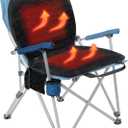 Portable Heated Seat Cushion (No Power Bank) - Premium Heated Camping Chair Pad, Foldable Heated Stadium Seat for Bleachers, USB Powered for Sports & Concerts - Grey