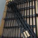 Dog Playpen with gate, 5 Panels 30in x 32in Metal Foldable Dog Exercise Playpen for Indoor Outdoor, 10.75sqft Puppy Dog Crate for Indoor Outdoor Garden Yard