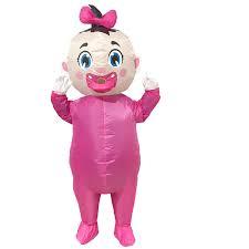 96 Inch Giant Inflatable Baby Costume, Blow Up Baby Costumes for Adults Costume Gender Reveal, Halloween Costume Kids Shower Party Cosplay Party