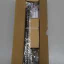 Wrap Around Curtain Rods,Black Curtain Rods 48 to 84 Inch,5/8 Inch Adjustable Blackout Curtain Rod Set,Room Darkening Single Window Rod,Metal Thicken Hidden Curved Drapery Rod 48-90",Matte Black