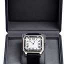 Oirlv Premium Leather Watch Gift Box Single Watch Storage Case with Removable Pillow Wristwatch Display Box (Dark Blue)