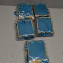 Yeaqee 50 Pcs Mini Metallic Paper Gift Bags with Handles 4x2.75x4.5'' Tiny Small Gift Bags with Thank You Tag for Wedding Graduation Birthday Party Return Gifts Jewelry Business (Turquoise,Gold)