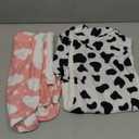 Newborn Sleep Sack Baby Swaddle,3-Way Adjustable Wearable Blanket,100% Rayon Cotton Swaddling Sleeping Bag. (Cloud & Cow Print, 3-6 Months)