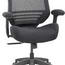 BOLISS Office Chair Mesh Ergonomic Super Soft Thick and Wide Cushion Computer Desk Chair Height Adjustable Arms and Lumbar Support Reduce Back Pain (Black), 28.1 inches x 25.4 inches x 37 inches