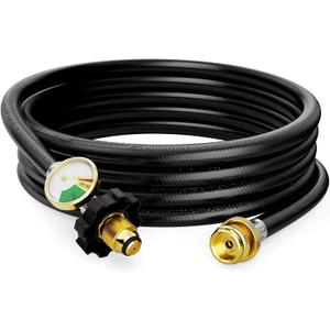 F273704 Propane Heater Hose, 12FT Propane Hose with POL Fitting for Mr.Heater Buddy Portable Buddy, Big Buddy Heaters, Blackstone Griddle, Coleman Camping Stove and More 1lb Appliances
