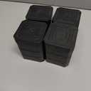 4 Pack Bed Risers Heavy Duty, Adjustable Furniture Risers for Bed Couch Sofa Desk Chair Blocks, Lift Height 1.5", 3" or 4.3" (Black, Two Layers 3 Inches)