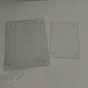 Seelenruhe Tempered Glass Cutting Boards for Kitchen Counter, Clear Cutting Boards for Countertop, Non-Slip, Heat-Resistant, Easy to Clean, Kitchen Decoration, 16x12 & 12x8 2PCS