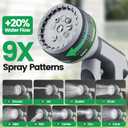 Garden Retractable Hose Reel, 5/8 Inch x 85 ft Wall Mounted Garden Hose Reel with Any Length Lock, Upgraded Slow Return System and 180Swivel Bracket