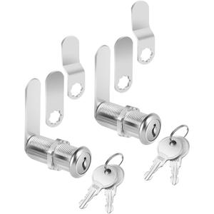 Bates- Cabinet Locks with Keys, 1-1/2", 2 Pack, Long Cam Locks for Cabinets Keyed Alike, File Cabinet Lock with Key