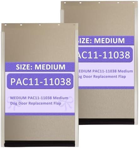 PAC11-11038 Dog Door Replacement Flaps for Dogs and Cat, Doggy Doggie Pet Flap Replacement Doors Compatible with Pet-Safes, Size 12 7/8" x 8 1/8"