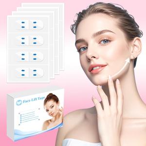 Face Tape Lifting Invisible, Face Lift Tape Instant,160PCS Neck Tape Tightening Facelift Tapes for Makeup Face Lifter Tape Facial Tape for Sagging Skin Double Chin Jowls Eyes Wrinkles Overnight Woman