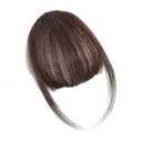 Clip in Bangs 100% Real Human Hair, Fake Bangs Hair Clip on Bang for Women, Medium Brown Wispy Bang Fringe with Temples Hairpieces Extensions for Daily Wear (Medium Brown, Wispy Bangs)