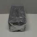 PU Leather Tissue Box Cover for up to 3.9" High Boxes, Rectangle Tissue Box Holder for Bathroom Bedroom Living Room Office (Black)