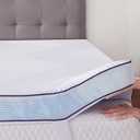SOOSLEEPY Full Size Memory Foam Mattress Topper 3 Inch with Removable Soft Cover Ventilated Breathable Cooling Mattress Pad Portable Bed Topper for Back Pain and Pressure Relief, CertiPUR-US Certified