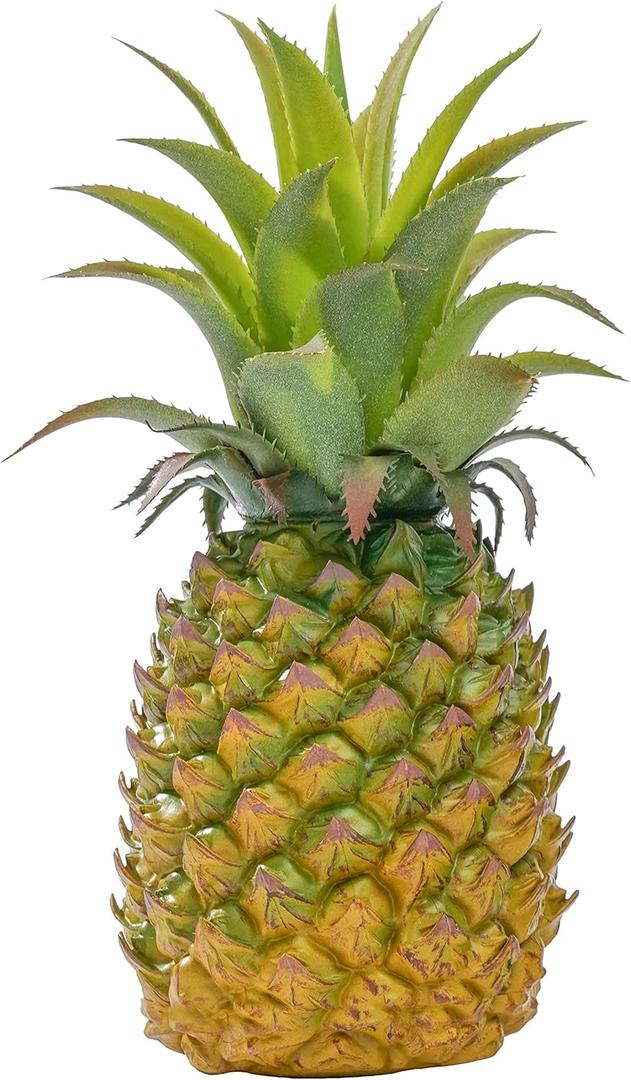 QIRMIZI Artificial Pineapple -Simulated Fruit Decoration, Lifelike Fake Fruit Model, Perfect for Home Decor, Kitchen, Party & Photography Prop Realistic & Eco-Friendly,Green Small (3.5"D x 3.5"W x 8.6"H)