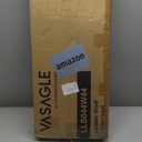 VASAGLE Ladder Shelf, 4-Tier Bookshelf, Storage Rack, Bookcase with Steel Frame, for Living Room, Home Office, Kitchen, Bedroom, Industrial Style, Maple White and Pearl White ULLS044W44