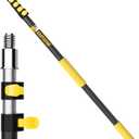 4.5-18 FT Telescopic Extension Pole, Multi-Purpose Aluminum Alloy Telescoping Rod with Flip-Lock Design, Sturdy for Painting Dusting, High House Maintenance, and Window Cleaning