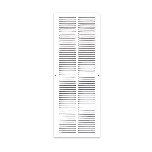 8" x 26" Return Air Grille - Sidewall and Ceiling - HVAC Vent Duct Cover Diffuser - [White] [Outer Dimensions: 9.75w X 27.75" h]
