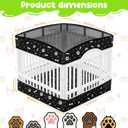 Dog Playpens Cover and Bottom Mat Set,Playpen Not Included, Non-Slip Dog Crate Covers 36 Inch, Dog Playpen Bottom Pad, Washable Reusable Puppy Playpen Pad for Pet PlayPen, Dog Kennel Covers 36 Inch