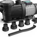 In/Above Ground Pool Pump, Self Primming High Flow (Single Speed, 3HP, 8964 GPH, 115V)