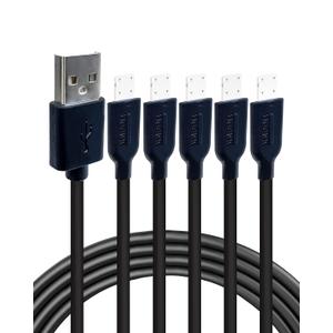 2 x Gigastone 5-Pack Charging Cable for Apple Lightning Devices, 3ft Fast Charge 12W, Compatible with iPhone, iPad, Charging only, Data Sync not Supported, Black 2 x Gigastone 5-Pack Charging Cable for Apple Lightning Devices, 3ft Fast Charge 12W, Compatible with iPhone, iPad, Charging only, Data Sync not Supported, Black