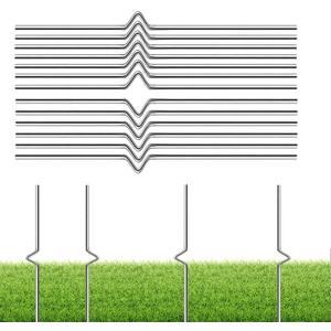 Yard Sign Stakes - 12 Pack Heavy Duty Metal Wire Stakes for Garden Lawn Signs 13'' Alternative to H Frame Stakes for Corrugated Plastic Yard Signs Holder