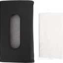 Car Paper Towel Holder Visor Tissue Case Organizing Car Durable Leather Black