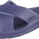 totes Women's Everywear Cross Slide Sandal (11, Navy Blue)