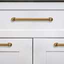 khtumeware 2 Pack 5 Inch Hole Center Antique Brass Cabinet Pulls Heavy Duty Solid Cabinet Handles cabinets Dressers Kitchens Handles Bathroom cabinets