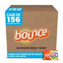 P&G Professional Bounce Outdoor Fresh Fabric Softener Dryer Sheets, 2 Count (Case of 156)