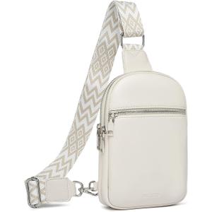 DIOMO Anti Theft Small Sling Bag for Women Cross Body Bag Trendy, RFID Fanny Packs Vegan Leather for Women Travel Belt Purse