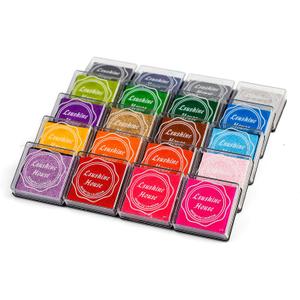 Lsushine Craft Ink Pad Stamps Partner DIY Color,20 Colors Rainbow Finger Ink pad for Kids (Pack of 20)