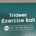 Trideer Exercise Ball for Yoga, Pilates & Fitness – Stability Ball Equipment for Home Gym & Office Chair, Core & Balance Training Accessories, Physical Therapy Equipment, Quick Pump Included XXL