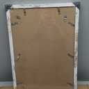 16x24 Frame Set of 2, Distressed White Wood Style - Display 16 x 24 Picture without Mat or 12x18 Picture with Mat, Wall Mounting Horizontal and Vertical