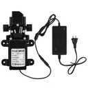 DC 12V Water Pump,1GPM 4L/M Diaphragm Pump with Power Supply Adaptor G1/2" 20mm Inlet/Outlet