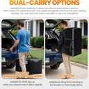 StoreHappily Heavy-Duty & Extra Capacity Moving Bags with Backpack Straps, Storage Totes with Double Zipper & Strong Handles, Packing Bags Alternative to Moving Boxes, Moving Supplies (10 Pack, Black)