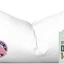Pillowflex Synthetic Down Pillow Insert - 14x20 Down Alternative Pillow, Ultra Soft, Small Rectangle, Lumbar, Travel, Neck, Sleeping Pillow - 1 Decorative Pillow Form, 14 Inch by 20 Inch