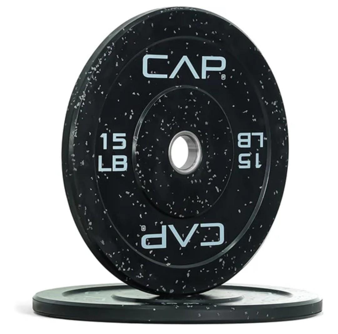 CAP Barbell 15 lb. Rubber Olympic Bumper Plate | Multiple Options/Colors