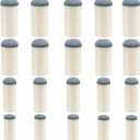 20pcs Slip On Pool Cue Tips, 4 Sizes Pool Queue Stick Tips Replacement Kit, Billiard Cue Sticks Tips Pool Cue Repair Kit Pool Table Accessories (9mm/ 10mm/ 12mm/ 13mm, Each Size 5pcs)