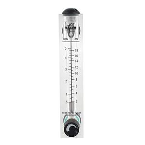 Flowmeters Adjustable Knob 0.5-5GPM 2-18LPM Water Flow Meter Panel Type Flowmeter