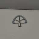 6QT Stainless Steel Flex Edge Beater for KitchenAid Mixer Professional 6 Quart Paddle Attachment Compatible with Kitchen Aid Accessories KD2661X, KP2671X with Silicone Edges Scraper