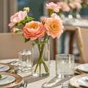 12Pcs TBWIND Glass Cylinder Vases for Centerpieces, 6 Inch Clear Flower Vases for Wedding Decorations and Indoor Home Decor, Hurricane Candle Holder for Table Shelf, Party