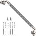 ZUEXT 24 Inch Brushed Nickel Anti Slip Shower Grab Bar with Knurled Grip