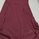 MUSHARE Women's Square Neck Sexy Split Cocktail Party Maxi Long Formal Dress (Medium, Burgundy)