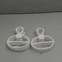 FoldTier 50 Pcs Scarf Hanger Plastic Holder Organizer Space Saving Scarf Organizer Clothes Hanger for Scarves Headscarves Clothing Sorting Storing (White)