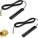 Superbat 4G LTE Antenna Omni-Directional Adhesive Mount Mimo Antenna with SMA Male Connector for Car Vehicle Hotspot Router Gateway Modem Cell Booster, 2Pcs