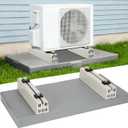 Mini Split Pad with Floor Mounting Base Kit, 38"x18"x3" Mini Split Condenser Pad for 9000-36000 BTU Ductless, Anti-Vibration Mini Split AC Pad for Outside and Floor Mounting Base for Heat Pump