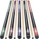 Kmise Pool Stick Set of 5, 58 Inch Pool Cue Stick,Snooker Play Billiard Pool Sticks for Men Professional,17oz 18oz Pool Stick for Bar House Pool Table Sports