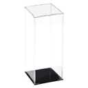 uxcell Acrylic Clear Display Case Box Dustproof Protection Showcase Cube Collectibles Show Box 3.9x3.9x11.8inch