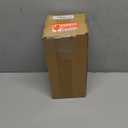 Modern Large Glass Vase H-9.8" Amber Vases for Flowers, Centerpieces and Decorative Accents - Tall Plant Vase for Office Home Table Decor